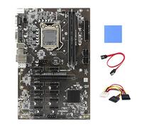 Zunedhys Carte mère B250 BTC Mining avec tampon thermique + câble 4 broches + 12 emplacements pour carte graphique LGA 1151 pour