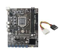 Zunedhys Carte mère B250C avec câble IDE vers 4 broches 12 PCIE vers USB 3.0 GPU Slot LGA1151 Support DDR4 RAM