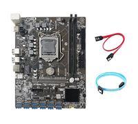 Zunedhys Carte mère B250C + câble de port série SATA3.0 + câble 12 PCIE vers USB 3.0 GPU Slot LGA1151 Pin DDR4 pour