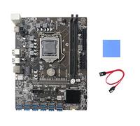 Zunedhys Carte mère B250C + coussinet thermique + câble 12 PCIE vers USB 3.0 fente pour carte graphique LGA1151 Support DDR4 DImm RAM