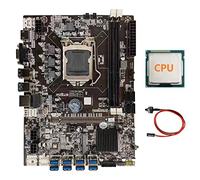 Zunedhys Carte mère B75 BTC Mining + CPU aléatoire + câble Switch LGA1155 8XPCIE USB Adaptateur DDR3 MSATA B75 USB BTC