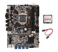 Zunedhys Carte mère B75 BTC Mining + Processeur G1610 + Câble LGA1155 8XPCIE Adaptateur USB DDR3 MSATA B75 USB BTC