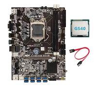 Zunedhys Carte mère B75 BTC Mining + Processeur G540 + Câble LGA1155 8XPCIE Adaptateur USB DDR3 MSATA B75 USB BTC