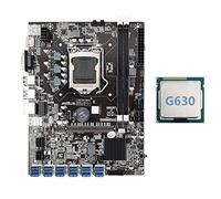 Zunedhys Carte mère B75 ETH Mining 12 PCIE vers USB avec processeur G630 LGA1155 MSATA Support 2 x DDR3 B75 USB BTC