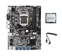 Zunedhys Carte mère B75 ETH Mining 8XPCIE Adaptateur USB + G630 CPU + câble LGA1155 MSATA DDR3 B75 USB BTC