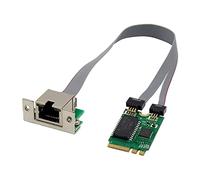 Zunedhys Carte RéSeau Mini PCIE M.2 A + E vers RTL8111F Carte Ethernet Gigabit Carte RéSeau Ethernet RJ45 à Port Unique