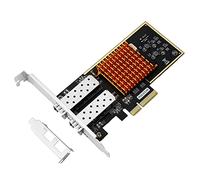 Zunedhys Carte réseau PCIE double port Gigabit fibre optique carte réseau PCIE carte réseau PCIE Gigabit prise en charge SFP PCIE / X4X8/X16