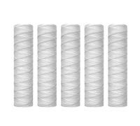 Zunedhys Cartouche de filtre à à sédiments enroulés 10 microns 10 X 2,5 Fils - Filtre à pour toute la - Filtration des sédiments - Universel pour 10 boîtiers