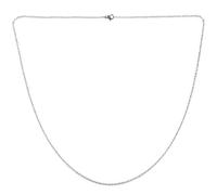 Zunedhys Chaine de pour Femme, Collier en Acier Inoxydable de O, Argent - 2 mm de Largeur - 65 cm de Longueur