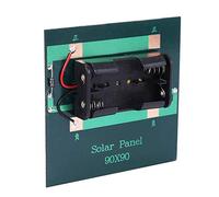 Zunedhys Chargeur de piles solaires AA rechargeable 1 W 4 V avec base pour 2 piles AA Charge directe