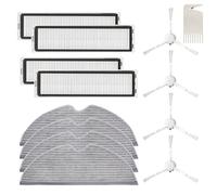 Zunedhys Filtre de rechange pour aspirateur robot D9 L10 Pro - Accessoires pour brosse latérale, serpillère, chiffons