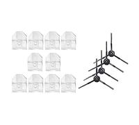 Zunedhys Lot de 10 à poussière pour EVE Plus et 4 brosses latérales pour aspirateur robot EVE Plus
