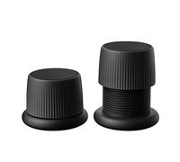 Zunedhys Lot de 2 rehausseurs de lit réglables et robustes pour meubles, canapés, tables, canapés, sols - Noir