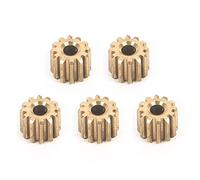 Zunedhys Lot de 5 moteurs à pignon en laiton 12T pour D12 D42 1/10 RC Pièces de rechange