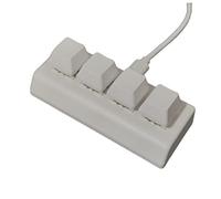 Zunedhys Mini clavier portable à 4 touches - Copier et coller - Bricolage - Clavier de raccourci - Clavier mécanique - Clavier de