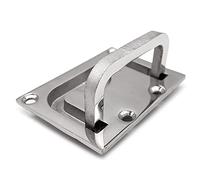 Zunedhys Poignée de trappe en acier inoxydable 316 avec anneau de traction pour casier ou bateau