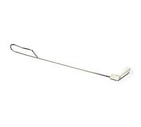 Zunedhys Râteau à cendres en acier inoxydable pour barbecue à charbon de bois pour fumoir à charbon de bois Argenté