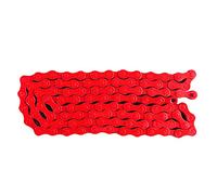 Zunedhys Vélo de route 1/2" x 1/8" Chaîne fixe à vitesse 96 maillons Rouge