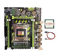 Zunedhys X79 LGA2011 Carte mère M.2 avec processeur E5 2650 V2 + câble de commutation compatible RECC DDR3 RAM