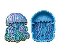 Zunetsutock 3D Printing Sea Animal Molds - Reusable Concrete Stepping Stone | water Theme Moulds, DIY Cement Casting Shapes | Decorative Garden Path Walkway Yard Patio Outdoor Keepsake Craft for Adults
