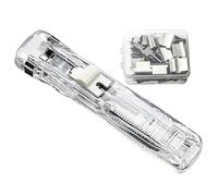 Zunetsutock Agrafeuse à pince à - Petit distributeur de pinces à à papier, agrafeuse à main, conception durable | Bureau à domicile, école, salle de ureau, documents, factures