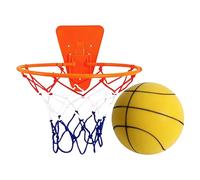 Zunetsutock Basketball calme dribblage intérieur - basket-ball intérieur silencieux avec cercle - pas de balle de sport, équipement souple pour l'appartement dans la salle de gym, la porte ou les murs
