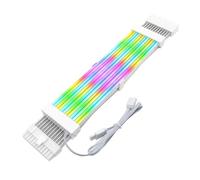 Zunetsutock Câbles d'alimentation - Ensemble Fils Illumination Brillante Protection gainage, câblage Ordinateur boîtier Flexible | Système Extension RGB customisation visuelle pour Poste configura