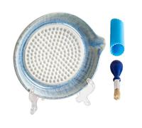 Zunetsutock Ceramic Ginger Garlic Grater Plate Kitchen Tool with Stand