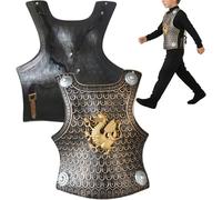 Zunetsutock Costume de chevalier pour garçons - Tenue éducative historique pliable, déguisement médiéval pour, costume durable | Idéal pour les événements de feu de de voyage, Halloween,