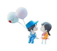 Zunetsutock Décorations de voiture de couple de dessin animé - Ornements de poupées de couple de baisers | Décorations de voiture Kiss Boy and Girl | Accessoires de tableau de bord de voiture pour