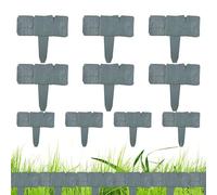 Zunetsutock Frise de jardin - 10 pièces bordures décoratives sans - 25 x 23 cm Bordure massive de fleurs, pour extérieur, patio, anneaux pour arbres, jardins, pelouses et allées de voiture