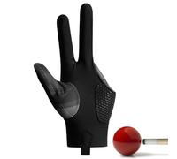 Zunetsutock Gants de piscine pour billard main gauche, gants de sport | Gants de tir à queue de billard, main gauche/droite, gants de piscine à 3 doigts, procédé d'épissure, sport carambole, tireur de