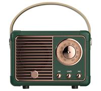 Zunetsutock Haut-parleur vintage portable - Audio stéréo style rétro, design de bureau compact, son clair, haut-parleur haute performance pour la maison ou le bureau | pour adolescents adultes personn