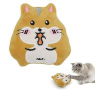Zunetsutock Jouets d'intérieur pour Chats - Jouet Anti-Stress, Animal en Peluche | Jouets de Dentition interactifs avec à Chat, Faites Travailler Votre Chat Chaton Fournitures pour Chats