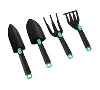 Zunetsutock Kit d'outils de jardin - Ensemble de 4 outils de jardinage robustes et ergonomiques avec poignée antidérapante - Pour homme et femme - Pour débutants, creuser, planter, désherber, ameublir