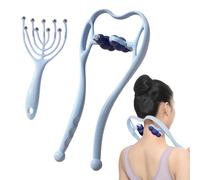 Zunetsutock Masseur de cou, relaxant pour les épaules | Masseur manuel du cou cervical | pour coudes, corps, jambes, maison, bureau, voyage, voiture, lieu de travail, longues heures, hommes, femmes