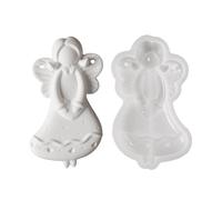 Zunetsutock Moule en Forme d'ange - Moule Flexible en résine - Outil de Bricolage décoratif, Fonction de Conception de Moule précise | Finition Lisse pour Les créations DIY, plâtre, décoration de