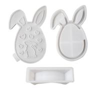 Zunetsutock Moules en Silicone pour Œufs de Pâques | Art De Décoration Concrète D'Œuf De Lapin,Accessoire De Fabrication Créative,Décoration de Table Fête Maison Mariage