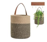 Zunetsutock Panier mural décoratif - Boho moderne à suspendre design tressé, récipient fonctionnel monté au mur qui améliore l'esthétique de la pièce d'accent pratique pour