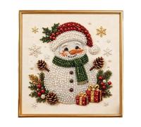 Zunetsutock Pearl Art DIY Kit - Christmas Rhinestone Craft with Frame