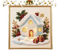 Zunetsutock Pearl Art DIY Kit - Christmas Rhinestone Craft with Frame