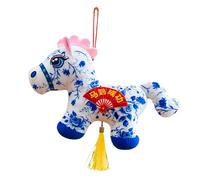 Zunetsutock Peluche Cheval - Peluche Style Chinois,Cheval du Nouvel an Chinois - pour Décoration Maison Fête du Nouvel an Sac À Main Sac