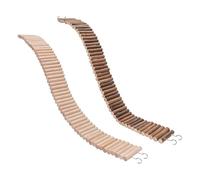 Zunetsutock Pont en bois pour hamster - Clôture flexible pour petits animaux - Naturellement robuste - Échelle d'escalade - Jouet - Cage - Accessoire d'activité, souris, gerbilles, chinchillas