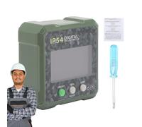 Zunetsutock Recherche d'angle magnétique, chercheur d'angle numérique magnétique, tableau d'angle de 90 degrés avec base magnétique et rétroéclairage | Règle d'affichage numérique pour