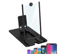 Zunetsutock Screen Magnifier 3D HD Mobile Phone Projector Foldable Stand Wireless Remote Large Screen Enlargement | for Movies TV Games Videos Entertainment Home Office Travel