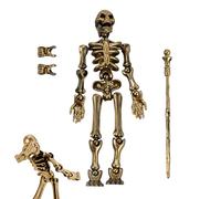 Zunetsutock Small Squelette Figure - Modèles d'anatomie posables membres réglables, décoration de table de figurine effrayante | Amorceau d'Halloween Afficher une étagère à domicile, une configuration