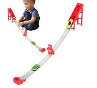 Zunetsutock Toddler Race Track - Interactive Catapulte Ramp Lane Configuration, Ensemble éducatif avec Deux Mini Pratiques de Course de Voitures | Apprentissage Amusant Développement des,