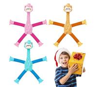 Zunetsutock Tubes d'inquiétude pour, Tubes Pop d'animaux - Coupe d'aspiration télescopique colorée - Tasse à succion télescopique en pour Fille