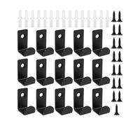 Zunetsutock Wall Coat Hooks - Black Screw Mount Heavy Duty Hooks,