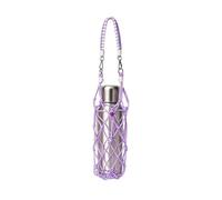 Zunetsutock Woven Water Bottle Carrier Adjustable Cotton Mesh Sleeve Bag